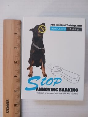 Stop Annoying Barking - Blue Handheld Ultrasonic Bark Control for Dogs New